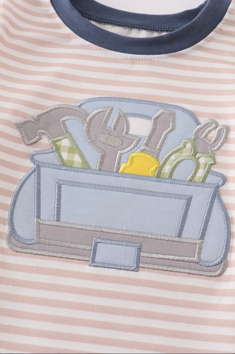 Boy Toolbox Appliqué Bubble