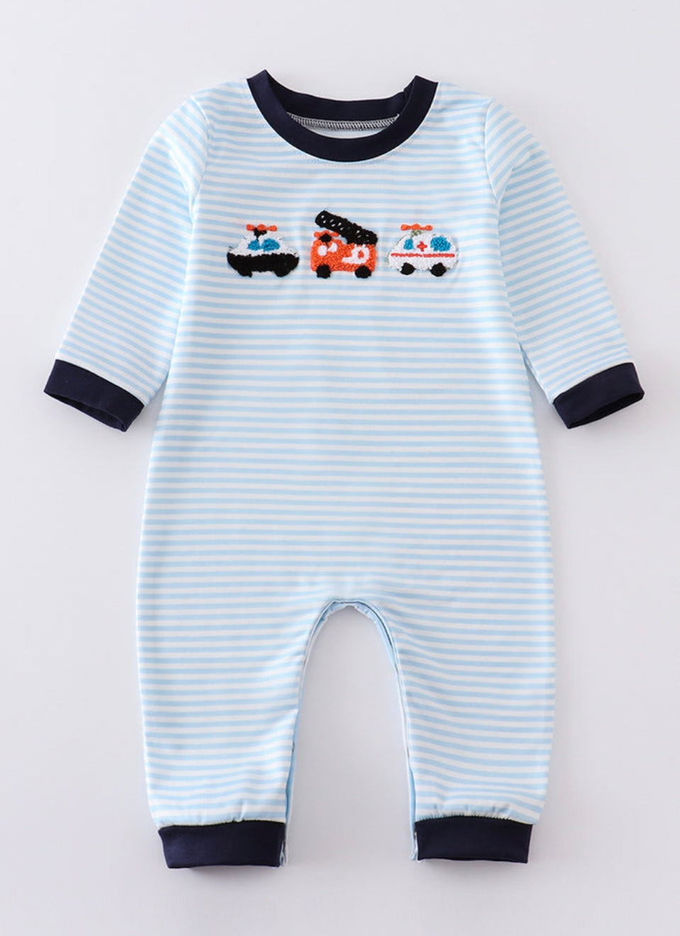 Boy Emergency Vehicle Romper