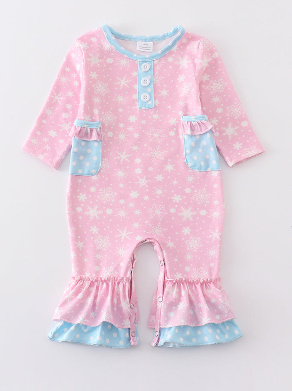 Girl Snowflake Romper