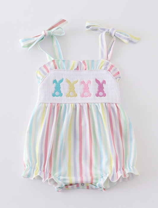 Girl Stripe Bunny Bubble