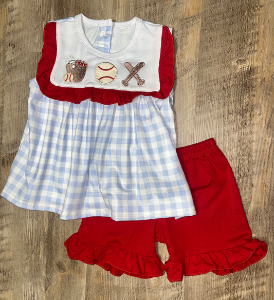 Girl Baseball Set