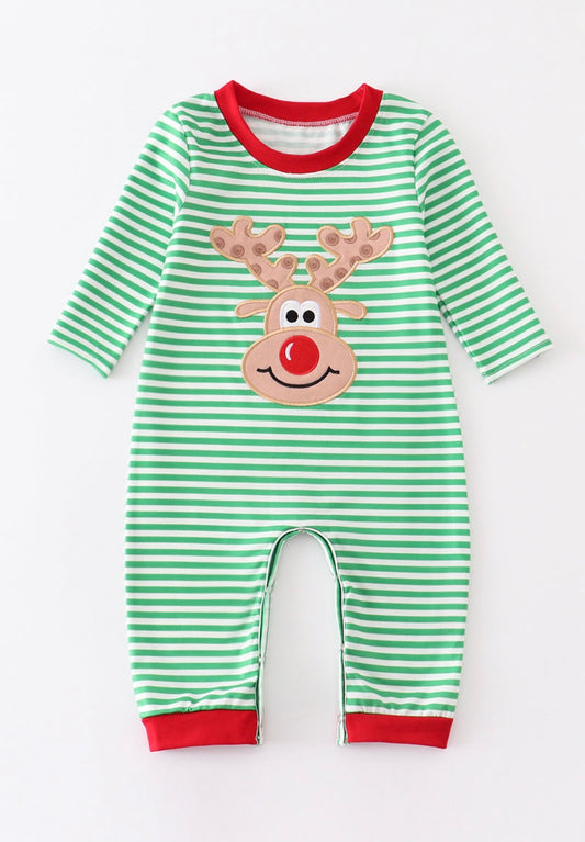 Boy Reindeer Romper