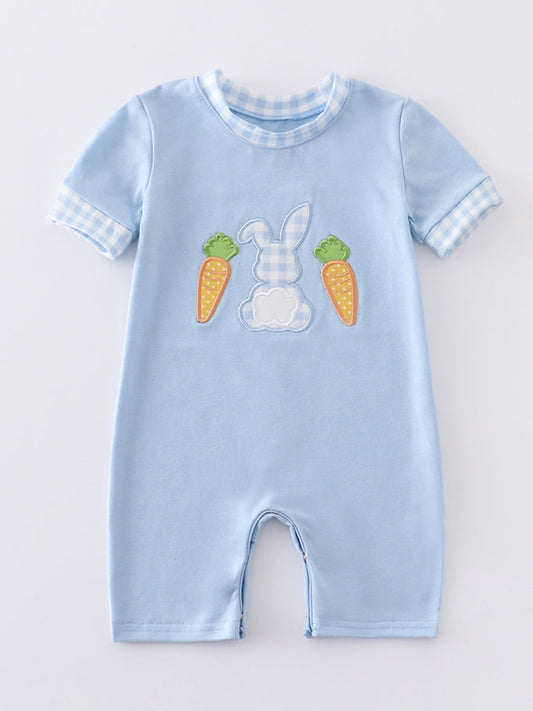 Boy Bunny and Carrot Romper