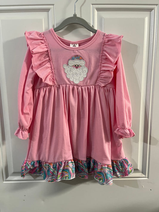 Girl Pink Christmas Dress