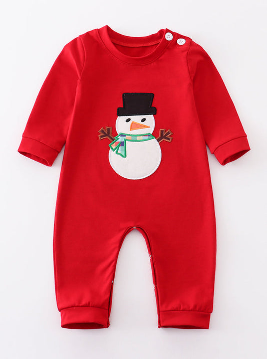 Boy Snowman Romper