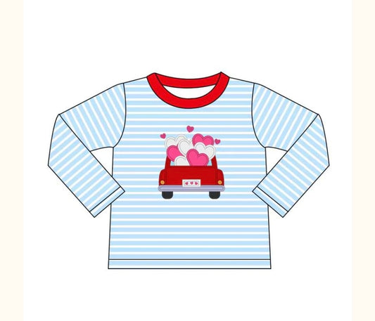 Boy Valentine Car Shirt